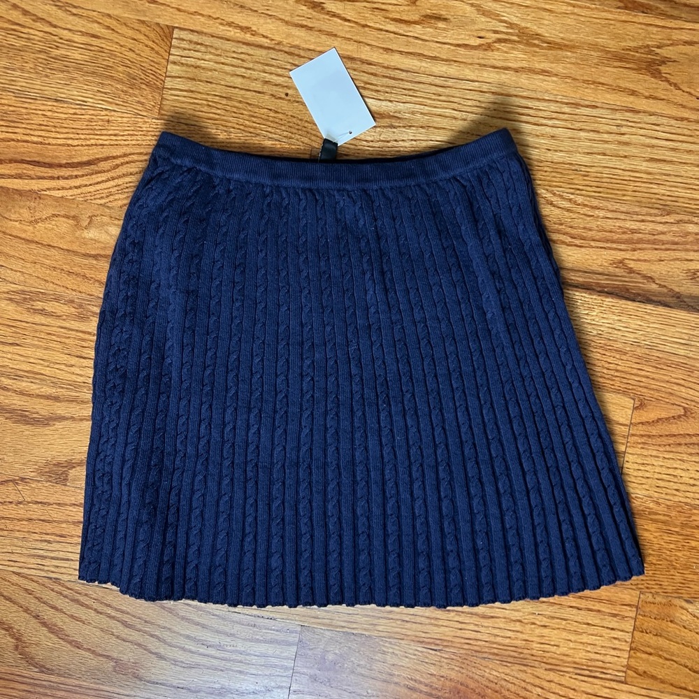 H&M Dark Blue Sweater Mini Skirt NWT